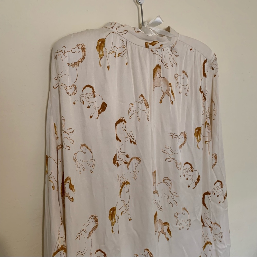 Aritzia Little Moon Horses Print Honeysuckle Dress - Picture 9 of 10
